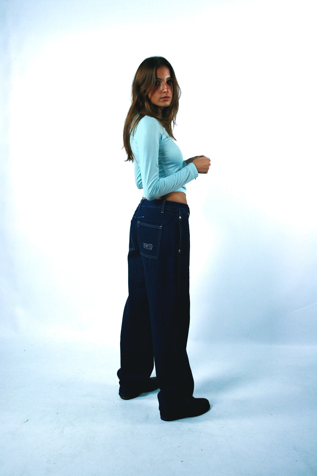 Tee manche longue Bleu